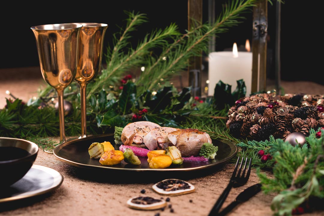Caille farcie au foie gras, Menu de fêtes Noël et nouvel an 2017-2018, Maison Steffen, boucherie au Luxembourg