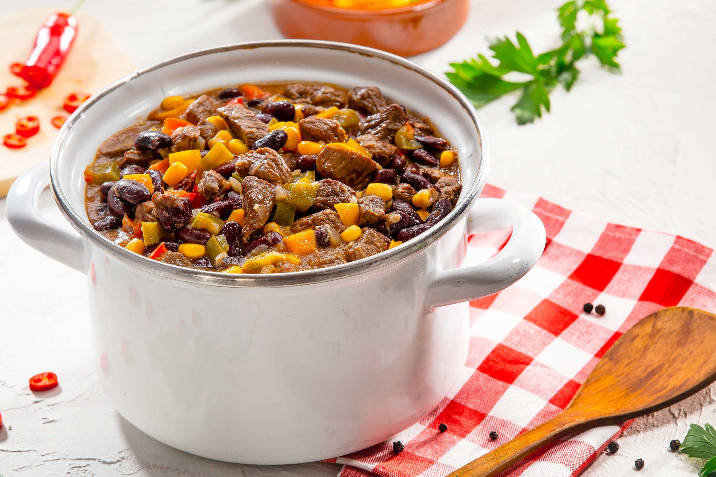 Recette chili con carne, boeuf, Maison Steffen boucherie Luxembourg