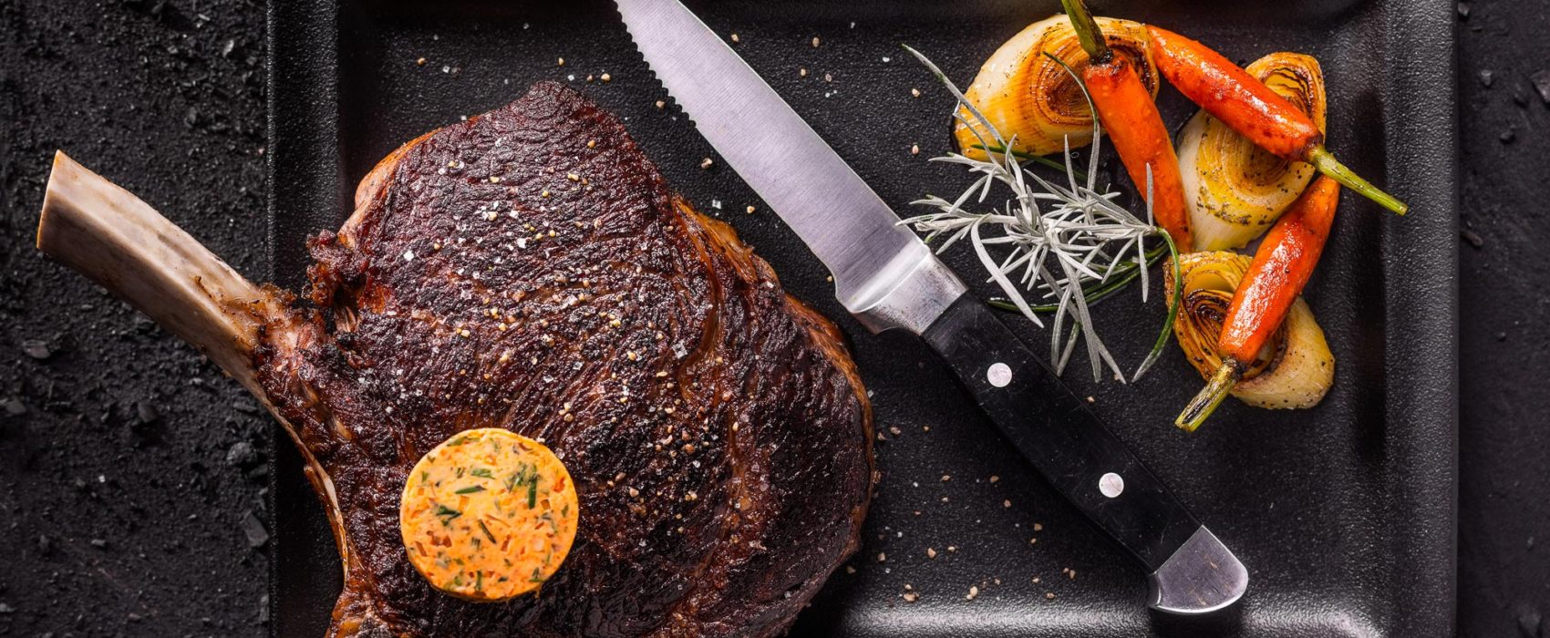 Recette Côte à l'os rôtie, boeuf, boucherie Maison Steffen